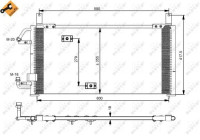 Condenser, air conditioning EASY FIT 35197 NRF