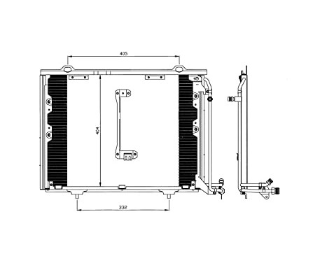 Condenser, air conditioning EASY FIT 35214 NRF, Image 3