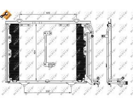 Condenser, air conditioning EASY FIT 35214 NRF, Image 4