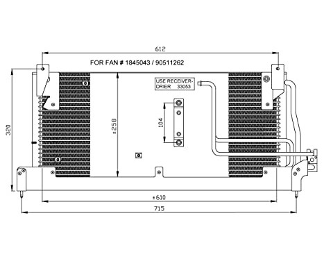 Condenser, air conditioning EASY FIT 35218 NRF, Image 5