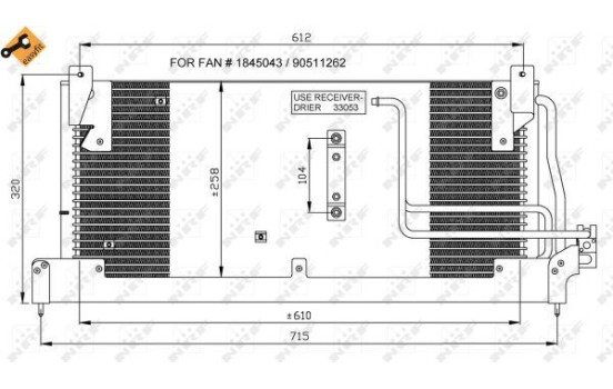Condenser, air conditioning EASY FIT 35218 NRF, Image 6