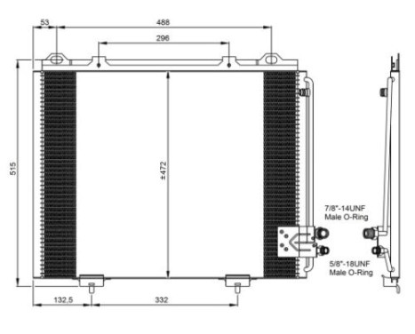 Condenser, air conditioning EASY FIT 35228 NRF, Image 7