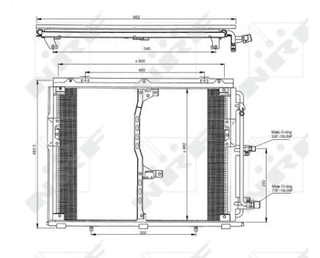 Condenser, air conditioning EASY FIT 35229 NRF, Image 4
