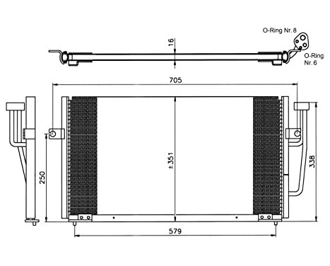 Condenser, air conditioning EASY FIT 35234 NRF