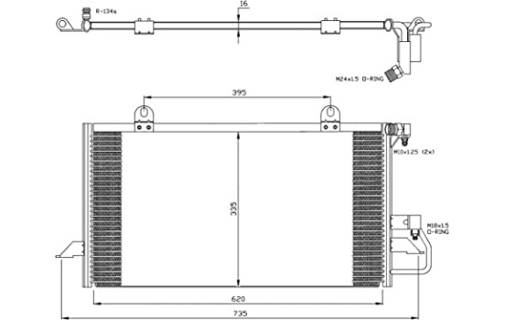 Condenser, air conditioning EASY FIT 35247 NRF, Image 7