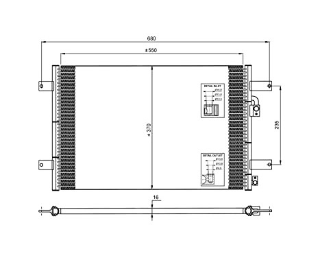 Condenser, air conditioning EASY FIT 35249 NRF