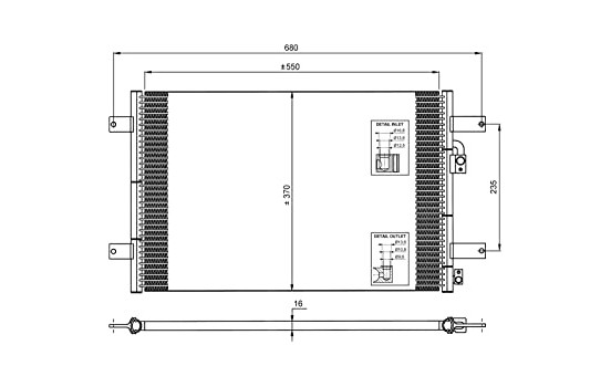 Condenser, air conditioning EASY FIT 35249 NRF, Image 7