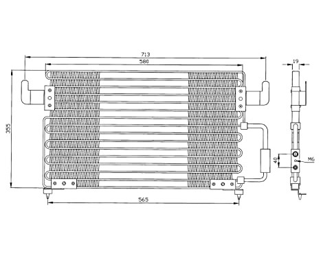 Condenser, air conditioning EASY FIT 35261 NRF