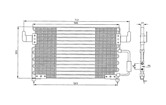 Condenser, air conditioning EASY FIT 35261 NRF