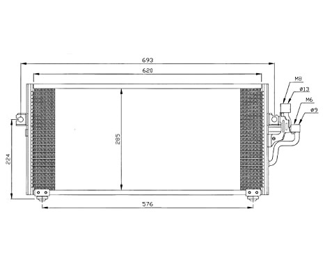 Condenser, air conditioning EASY FIT 35268 NRF, Image 7