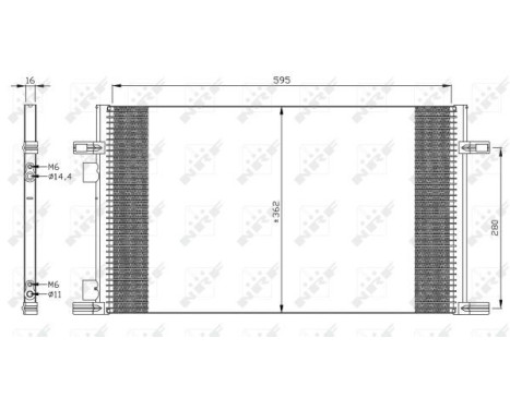 Condenser, air conditioning EASY FIT 35298 NRF, Image 6