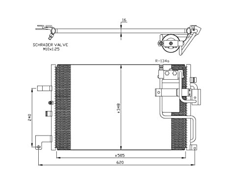 Condenser, air conditioning EASY FIT 35299 NRF