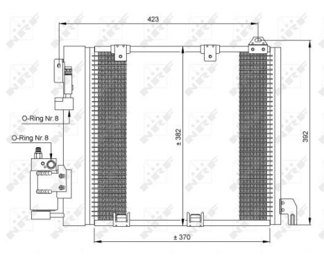 Condenser, air conditioning EASY FIT 35302 NRF, Image 3
