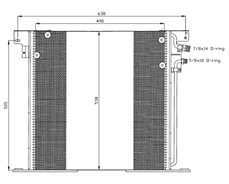 Condenser, air conditioning EASY FIT 35305 NRF, Image 3
