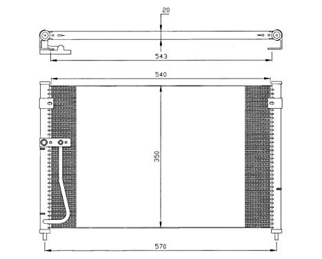 Condenser, air conditioning EASY FIT 35306 NRF, Image 6