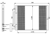 Condenser, air conditioning EASY FIT 35307 NRF