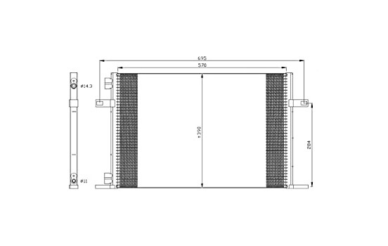 Condenser, air conditioning EASY FIT 35311 NRF