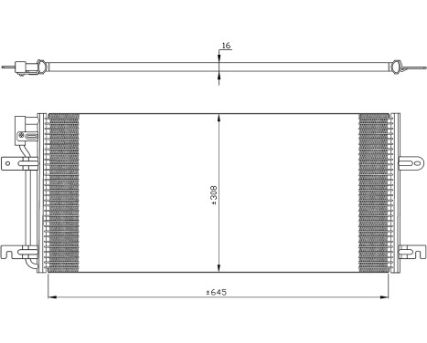 Condenser, air conditioning EASY FIT 35316 NRF, Image 6