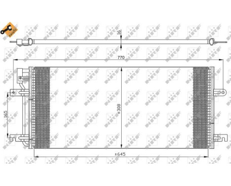 Condenser, air conditioning EASY FIT 35316 NRF, Image 7
