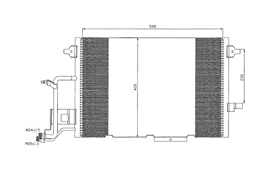 Condenser, air conditioning EASY FIT 35317 NRF, Image 3