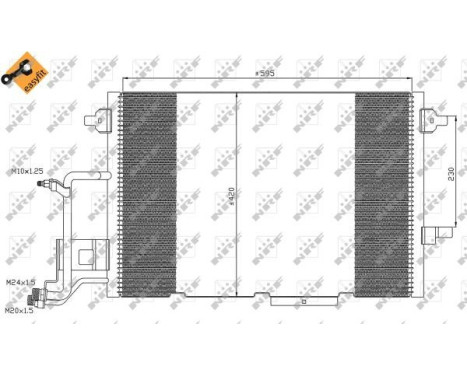 Condenser, air conditioning EASY FIT 35317 NRF, Image 4