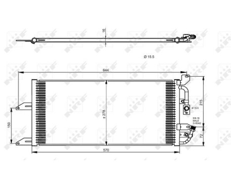 Condenser, air conditioning EASY FIT 35335 NRF, Image 4