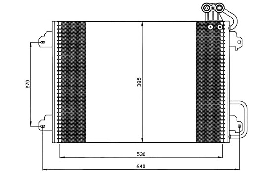 Condenser, air conditioning EASY FIT 35340 NRF, Image 2