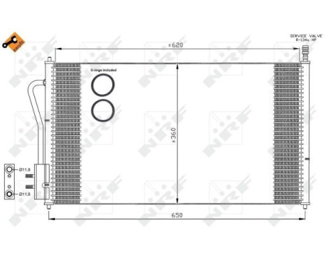 Condenser, air conditioning EASY FIT 35345 NRF, Image 4