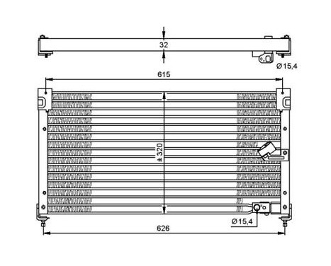 Condenser, air conditioning EASY FIT 35348 NRF, Image 7