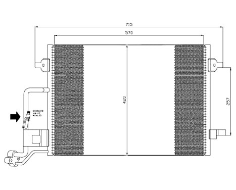 Condenser, air conditioning EASY FIT 35359 NRF, Image 2