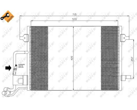 Condenser, air conditioning EASY FIT 35359 NRF, Image 3