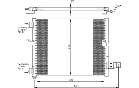 Condenser, air conditioning EASY FIT 35360 NRF, Image 5