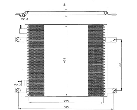 Condenser, air conditioning EASY FIT 35364 NRF