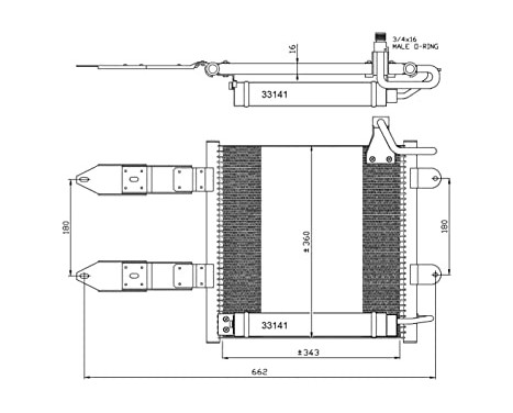 Condenser, air conditioning EASY FIT 35367 NRF, Image 2