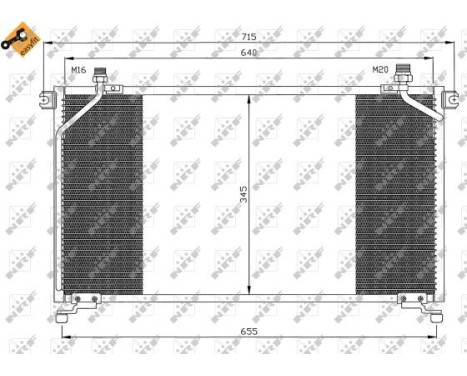 Condenser, air conditioning EASY FIT 35373 NRF, Image 7