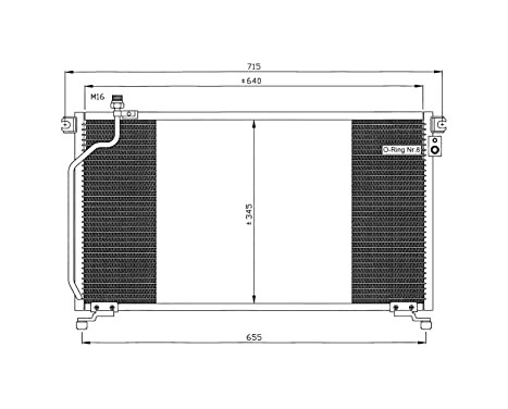 Condenser, air conditioning EASY FIT 35374 NRF, Image 7