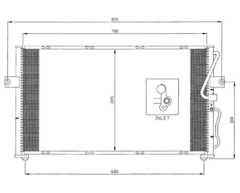 Condenser, air conditioning EASY FIT 35396 NRF, Image 3