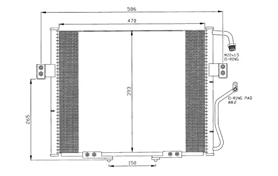 Condenser, air conditioning EASY FIT 35399 NRF