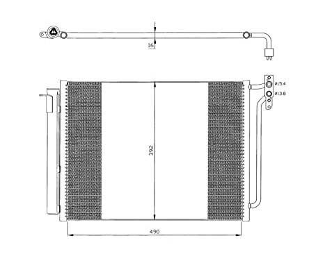 Condenser, air conditioning EASY FIT 35406 NRF