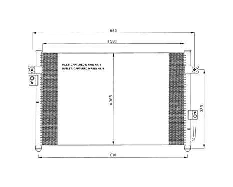 Condenser, air conditioning EASY FIT 35426 NRF, Image 7
