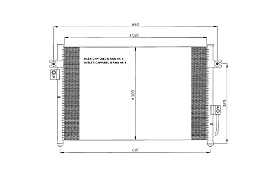 Condenser, air conditioning EASY FIT 35426 NRF, Image 7