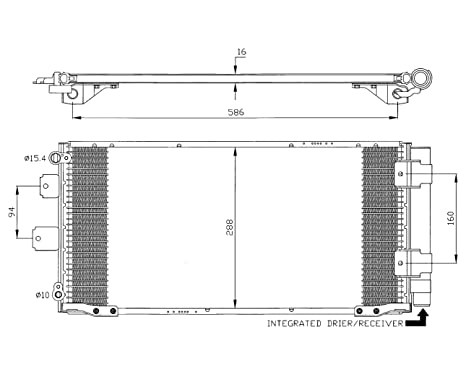 Condenser, air conditioning EASY FIT 35436 NRF, Image 6