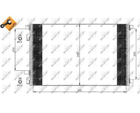 Condenser, air conditioning EASY FIT 35449 NRF, Image 8