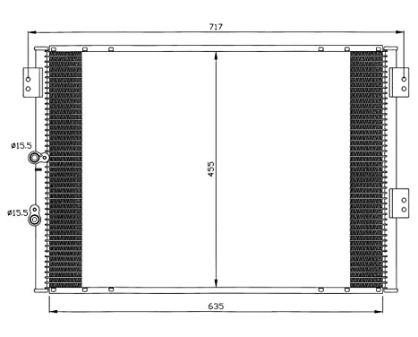 Condenser, air conditioning EASY FIT 35461 NRF, Image 6