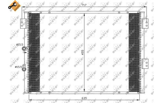 Condenser, air conditioning EASY FIT 35461 NRF, Image 5