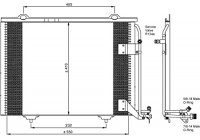Condenser, air conditioning EASY FIT 35463 NRF