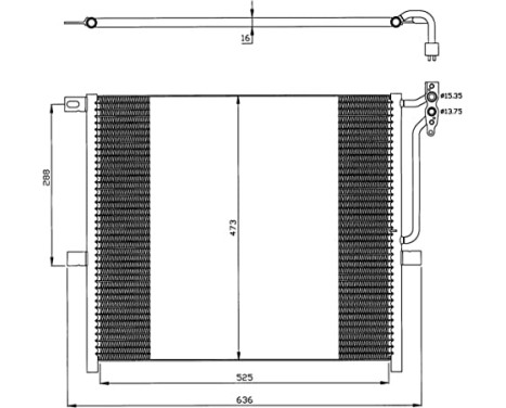 Condenser, air conditioning EASY FIT 35468 NRF, Image 2