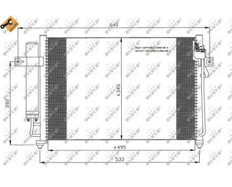 Condenser, air conditioning EASY FIT 35475 NRF, Image 7