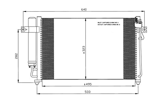 Condenser, air conditioning EASY FIT 35476 NRF, Image 2