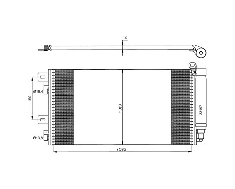 Condenser, air conditioning EASY FIT 35481 NRF, Image 2